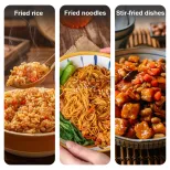 Automatic Stir-frying Machine Drum Wok Machine For Fried Rice/Noodles/Stir Fry - Wok - foodmachtech